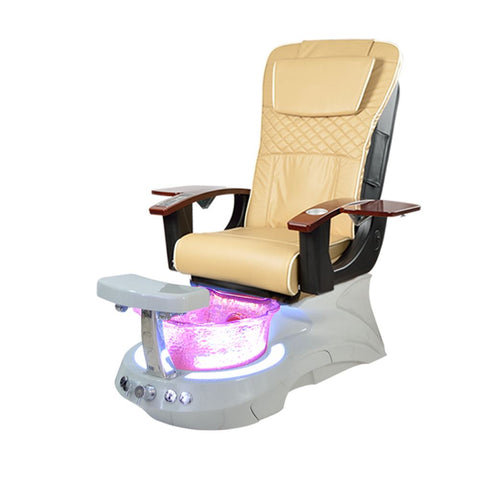 Pedicure Massage Chair with Scallop Glass Sink for Salon/Pedispa - Greenlife - Pedicure Chair