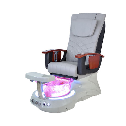 Pedicure Massage Chair with Scallop Glass Sink for Salon/Pedispa - Greenlife - Pedicure Chair