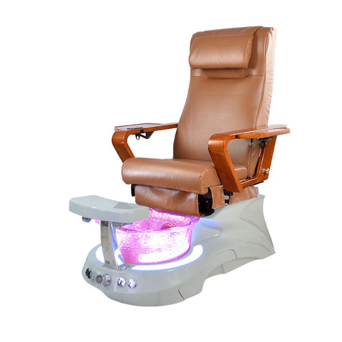Pedicure Chair with Scallop Glass Sink for Salon/Pedispa - Greenlife - Pedicure Chair