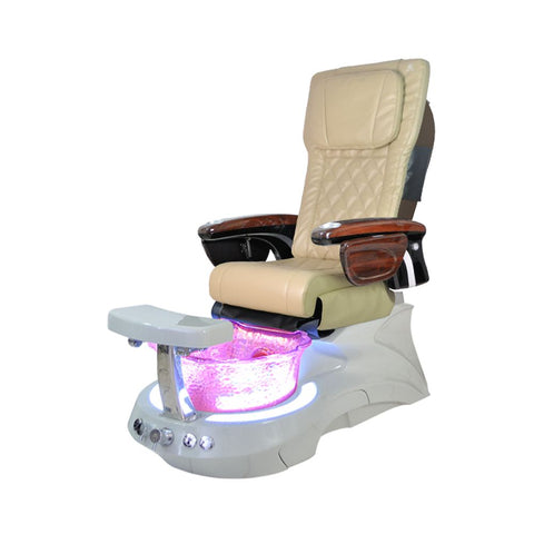 Pedicure Chairs with Scallop Glass Sink for Salon/Pedispa - Greenlife - Pedicure Chair