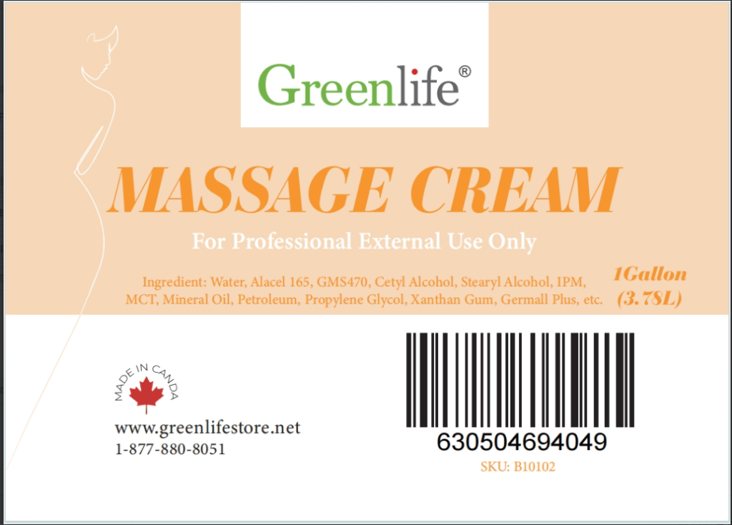 MASSAGE CREAM 1 Gallon (3.78L) - GreenLife - MASSAGE CREAM