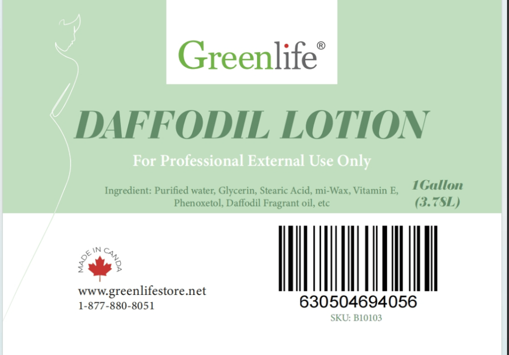 Massage Lotion (Daffodil) 1 Gallon (3.78L) - GreenLife - Massage Lotion