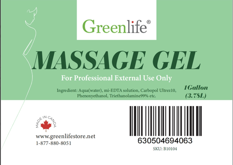 MASSAGE GEL 1 Gallon (3.78L) - GreenLife - MASSAGE GEL