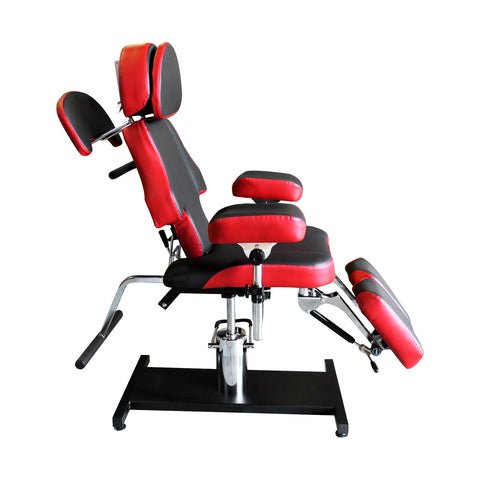 Luxury Adjustable Hydraulic Tattoo Chair RED&BLACK