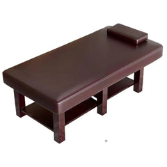Extra Wide 39.4" Solid Wooden Stationary Massage SPA Table bed