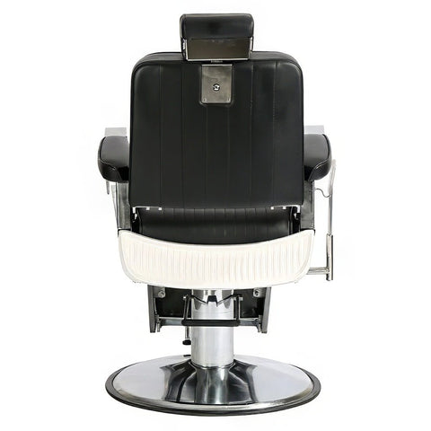 Hydraulic Luxury Barber Chair FR - 58007 - SL (Black & White) - GreenLife - Barber chair