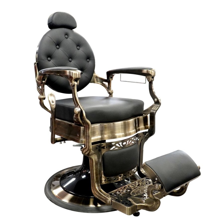 Advanced Premium Antique Bronze Barber Chair - GreenLife - Barber chair