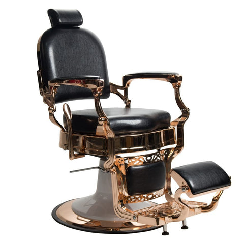 Premium Rose Gold Antique Golden Salon Barber Chair - GreenLife - Barber chair