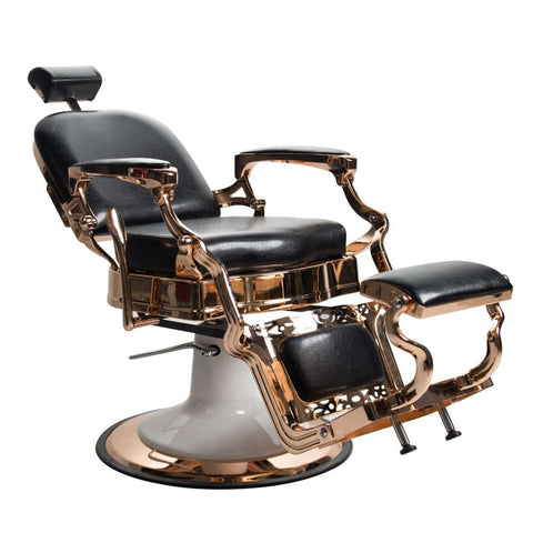 Premium Rose Gold Antique Golden Salon Barber Chair - GreenLife - Barber chair