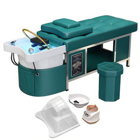 Greenlife Luxury Japanese Headspa for Professional Thai Head SPA Backwash Shampoo Sink Bed or with add Pedicure Base - Model A - GreenLife - Shampoo Unit