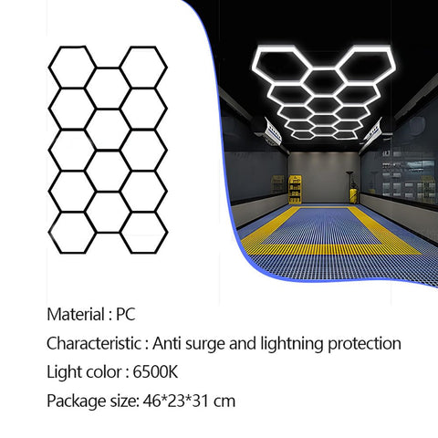 Custom Multi-Grid Honeycomb LED Light for Salon Ambiance - Greenlife - LED Light