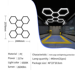 Custom Multi-Grid Honeycomb LED Light for Salon Ambiance - Greenlife - LED Light