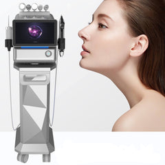 8 in 1 AI Smart Skin Analysis & Hydro Facial System Micro-bubble Aesthetic Facial Beauty Device Desktop Hydra Facial Machine Ice Hammer Infusion Dermaplaning Lifting Firming Facial