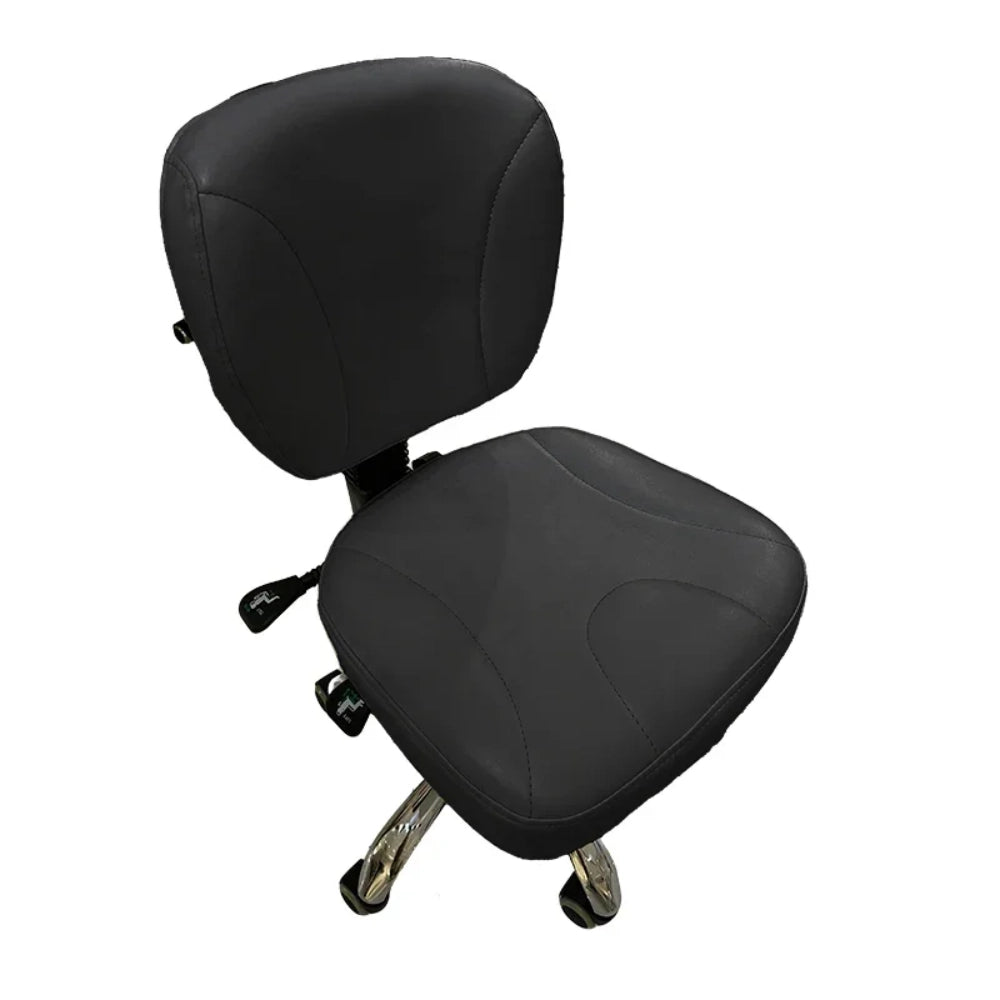 Big and comfortable seat Rolling Salon SPA Stool with Backrest