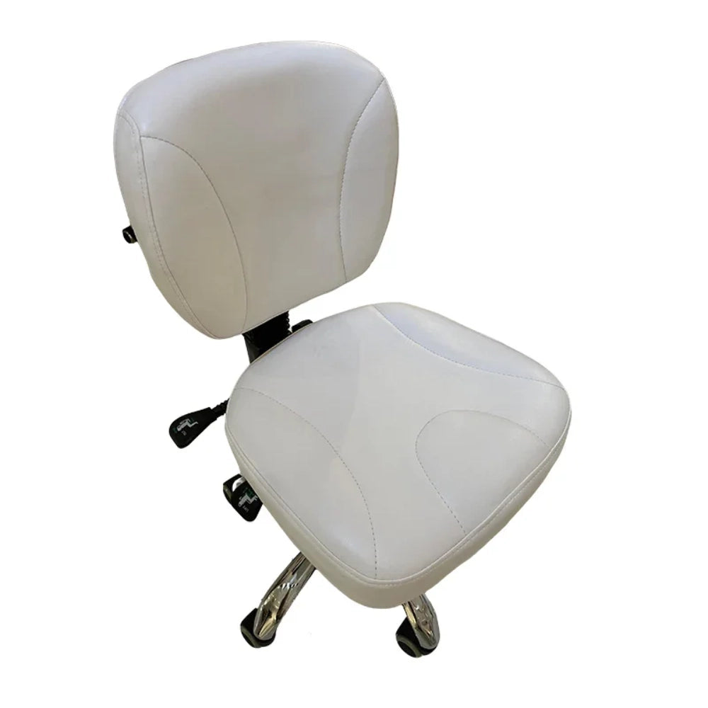 Big and comfortable seat Rolling Salon SPA Stool with Backrest