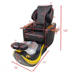 Greenlife® Electric Reclining Pedicure Chair Modern Foot Chair Shiatsu Massage Spa Chair - Greenlife - Pedicure Chair