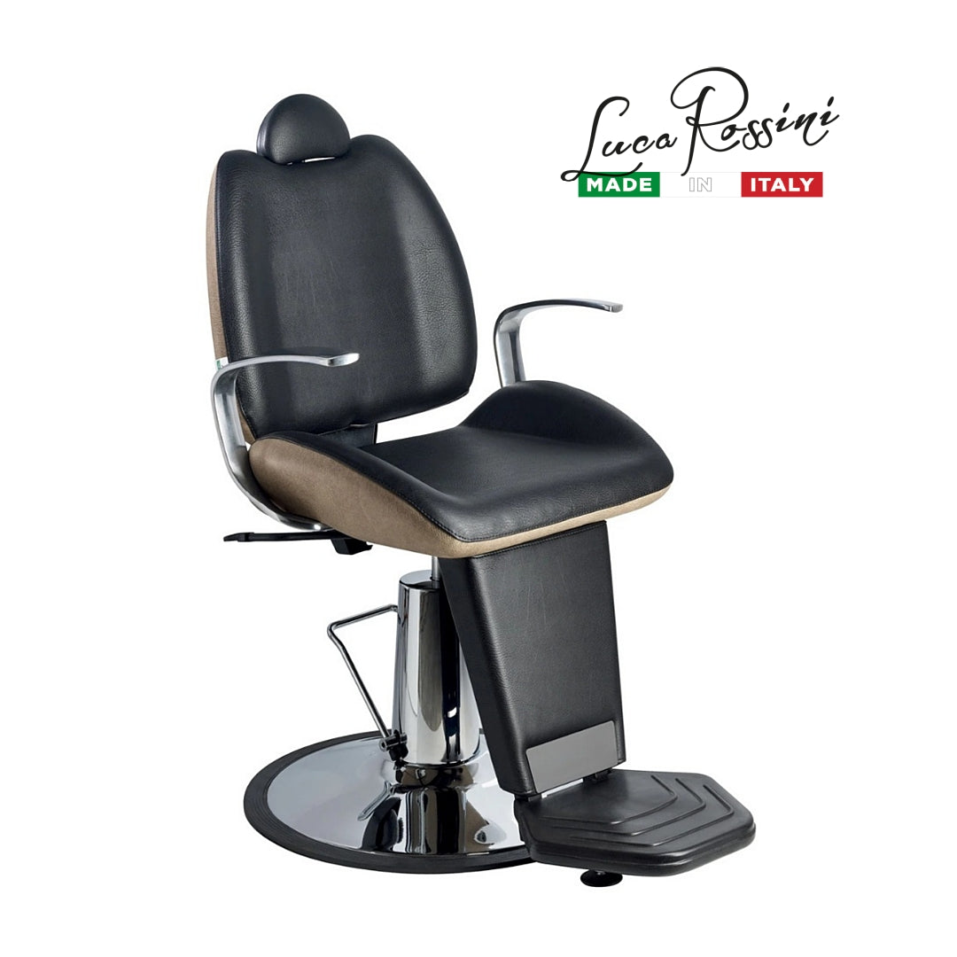 Luca Rossini ®️Figaro Barber Chair with Aluminium Armrests LR/BC650