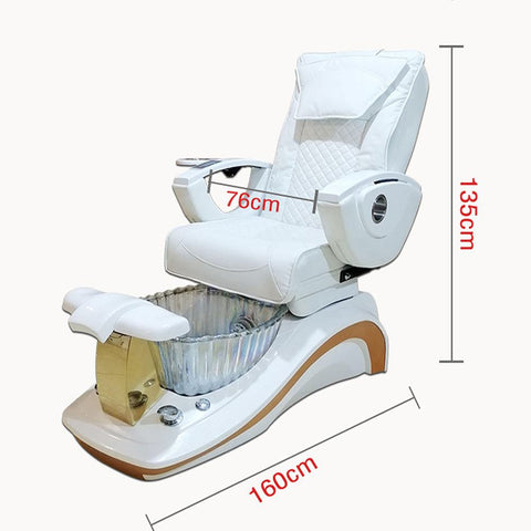 Luxury Massage Pedicure Chairs With Shiatsu Kneading Massage and Adjustable Footrest - Greenlife -  Pedicure Chair