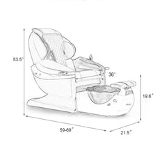 Greenlife Luxury Spa Massage Pedicure Chair 8613 for Nail Salon- Greenlife - Pedicure Chair