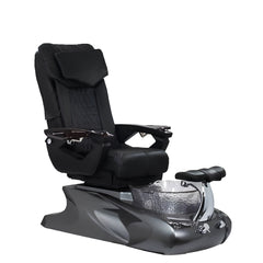 Nail Salon Electric Pedicure Spa Chair with Shoulder Massage, Fiberglass Tub