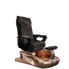 Nail Salon Electric Pedicure Spa Chair with Shoulder Massage, Fiberglass Tub
