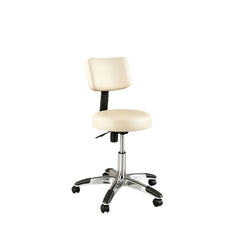 Silhouet-Tone ® Round Air-Lift Oleo Stool With Backrest