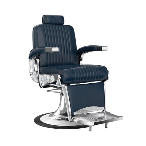 H.Master ® Vintage Barber Chair Reclining Chair with Adjustable Backrest - GreenLife - Barber Chair