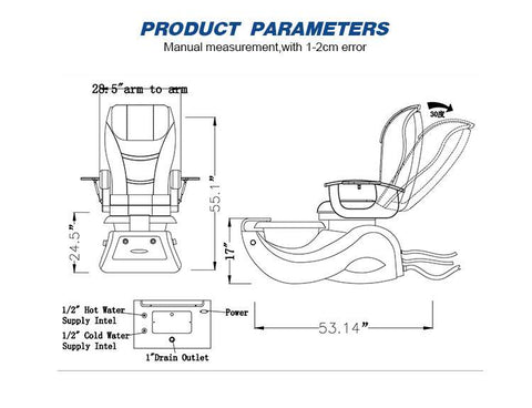 Luxury Spa Pedicure Chair S813 - GreenLife - Pedicure chair