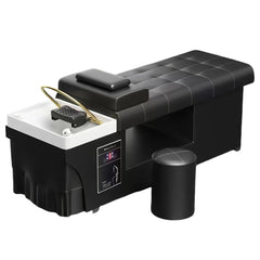 Premium Thai Shampoo Bed – Ceramic Head Basin, wood Frame, with Steam Function & Bonus Water Pump - GreenLife - Shampoo Unit