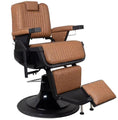 Greenlife ® Vader Advance Modern Recline Barber chair Black & Silver