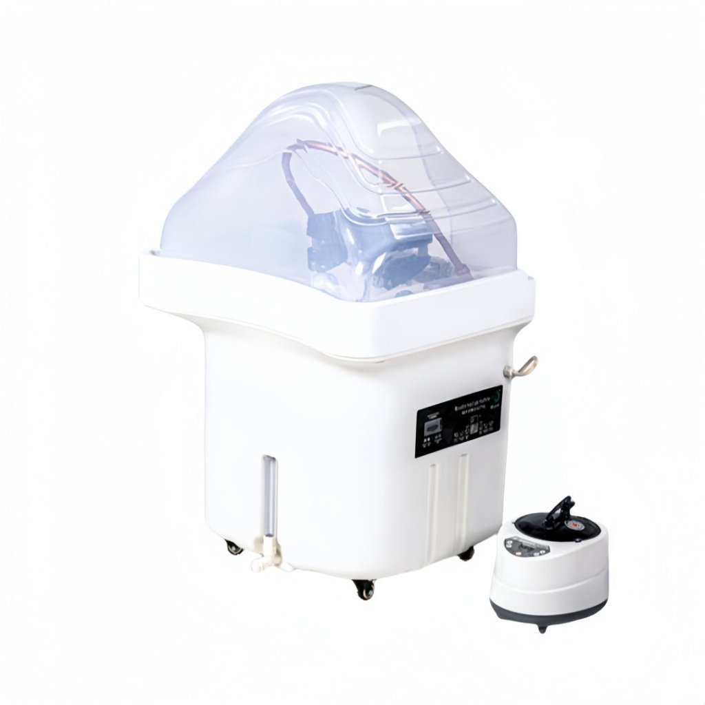 SalonLand Movable Head Spa Treatment Machine Shampoo basin sink with Steamer and water Circulation - GreenLife - Portable Shampoo Sink