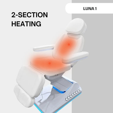 LUNA I 4 Motors / 3 Motors Spa Electric Aesthetics Facial Bed with Heating - GreenLife - Electric Beauty Bed