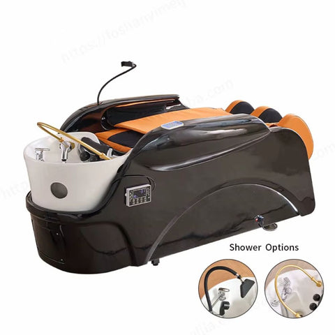 Luxury Electric Head Therapy Thai SPA and Shampoo Bed with Massage Function - GreenLife - Shampoo Unit