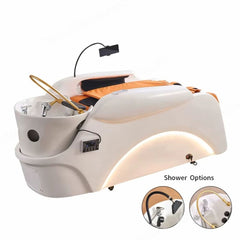 Electric Head Therapy Thai SPA and Shampoo Bed with Ceramic head basin & Massage Function
