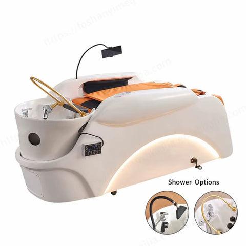 Luxury Electric Head Therapy Thai SPA and Shampoo Bed with Massage Function - GreenLife - Shampoo Unit