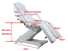 New promotion~! Bliss sepreate legs parts 1 motor beauty bed for WAX SPA Tatoo Podiatry Pedicure - GreenLife - Electric Beauty Bed