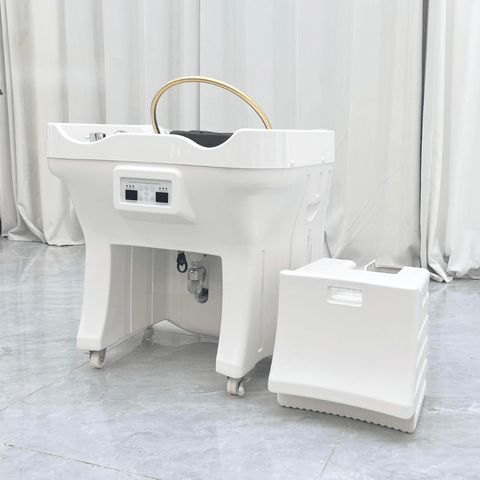 SalonLand Portable Thai Shampoo Basin Sink No Plumbing With 50L Water Tank and 25L Dirty Water Tank - GreenLife - Shampoo Unit