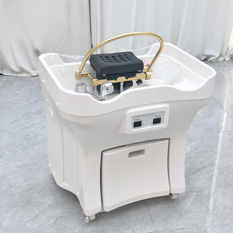 SalonLand Portable Thai Shampoo Basin Sink No Plumbing With 50L Water Tank and 25L Dirty Water Tank - GreenLife - Shampoo Unit