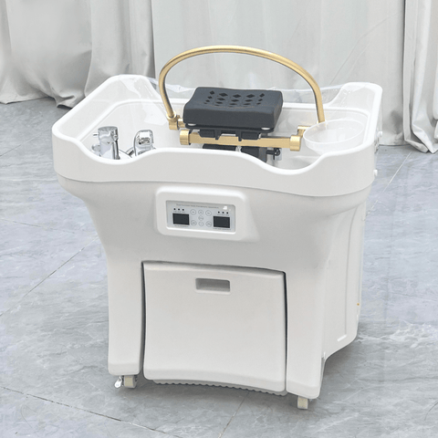 SalonLand Portable Thai Shampoo Basin Sink No Plumbing With 50L Water Tank and 25L Dirty Water Tank - GreenLife - Shampoo Unit