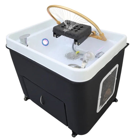 SalonLand Protable Thai / Japanese Head SPA Acrylic Movable back wash Head Basin - GreenLife - Thai Shampoo Units