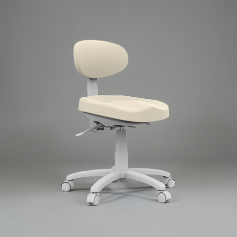 Silverfox ® Rolling Stool with backrest 8C01