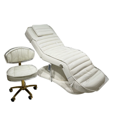 YOOCELL ® Beauty SPA Bed Kit for Eyelash Facial AG1206 (Electric bed + Chair + 2 sets Clear Covers for both) - GreenLife - Electric SPA Bed