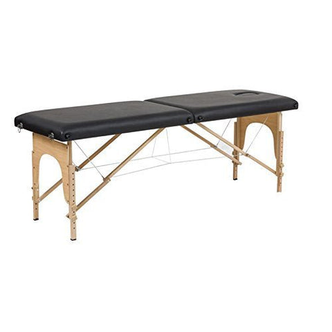 2-Section 3" Wooden Sport Size Portable Massage Table - MTWS121NA - GreenLife-Portable Massage Table