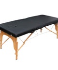 2-Section Wooden Sport Size Portable Massage Table - MTWS121OB - GreenLife-101209