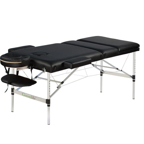3-Section 4" Aluminum Super Stable Portable Massage Table - MTA131 - GreenLife-Portable Massage Table