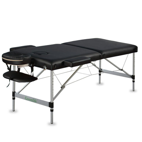 2-Section 5" Aluminum Super Stable Portable Massage Table - MTA122 - GreenLife-101631