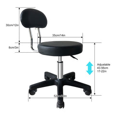 Choice Hydraulic Adjustable Height Rolling Stool - RSWB211/2 - GreenLife-Rolling Stool