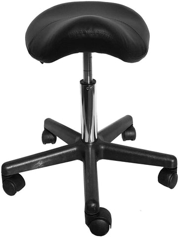 Choice Hydraulic Adjustable Height Rolling Saddle Stool - RSS411 - GreenLife-Rolling Stool