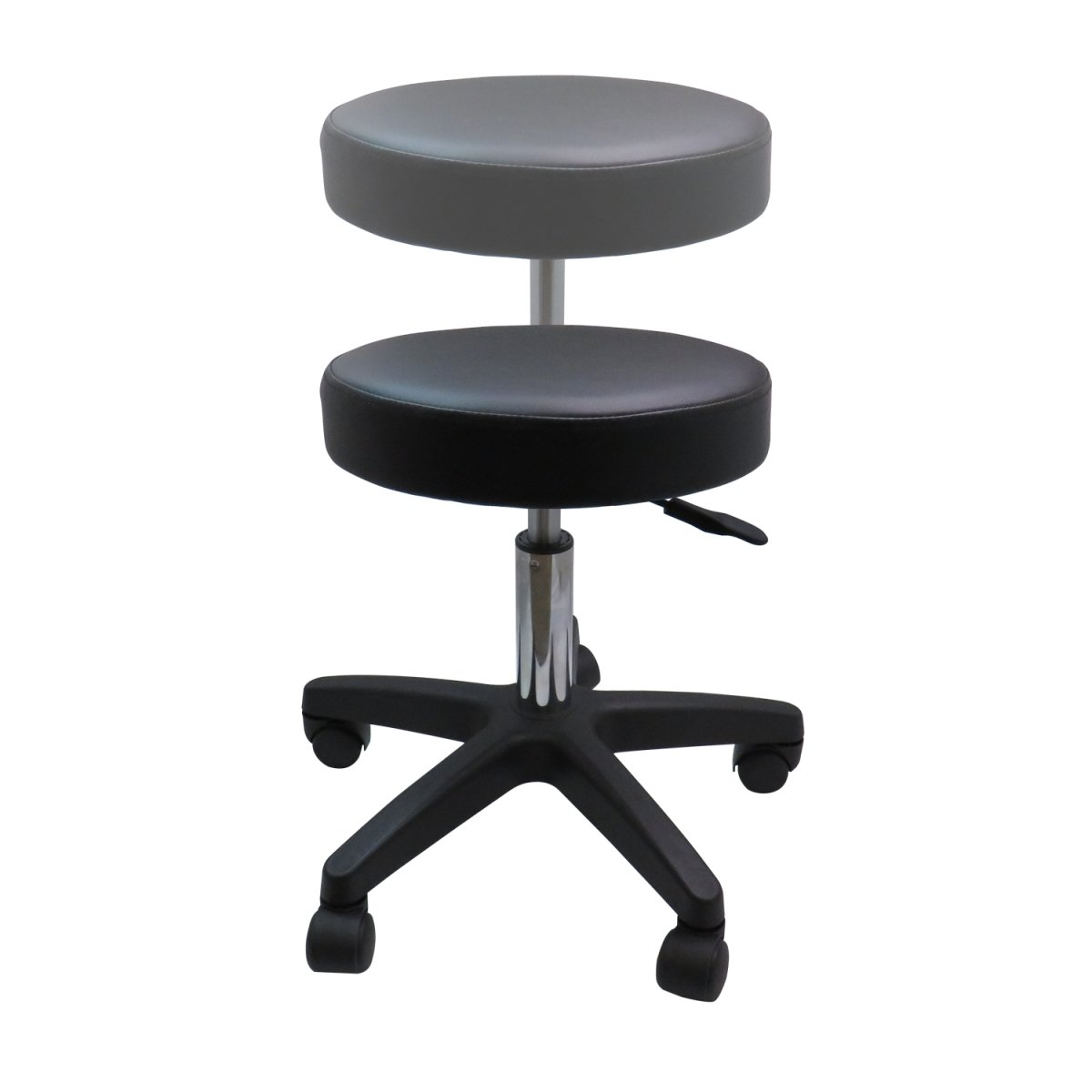 Choice Hydraulic Adjustable Height Rolling Stool - RS491/2 - GreenLife-Rolling Stool