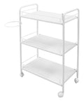 Multi-Function White Metal Trolley with Side Holder - GreenLife-104261